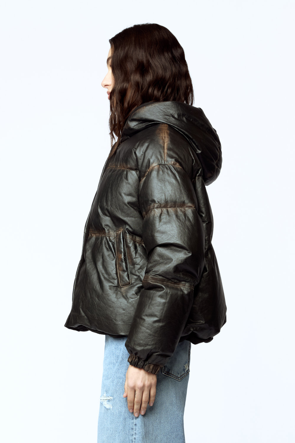Giorgio Brato | Down Jacket On Leather